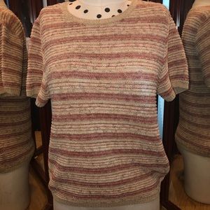 B2G1 ALICE+OLIVIA PRETTY STRIPED SPARKLE SWEATER!